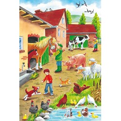 Schmidt Spiele (56216) - "On the Farm" - 24 piezas
