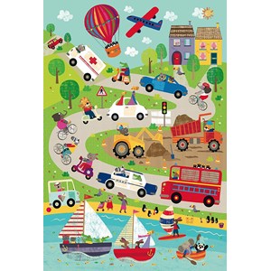 Schmidt Spiele (56219) - "World of Vehicles" - 24 piezas