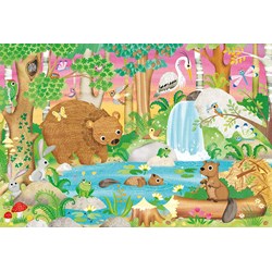 Schmidt Spiele (56220) - "Animals of the Forest" - 24 piezas