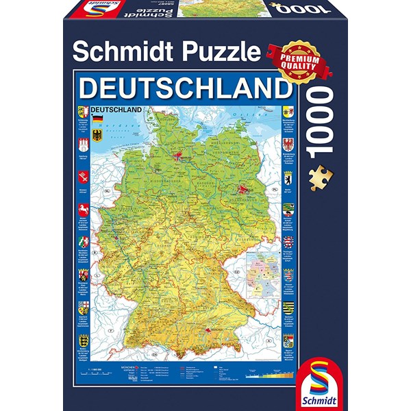 Schmidt Spiele (58287) - "Germany" - 1000 piezas