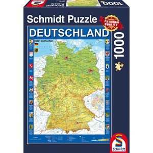 Schmidt Spiele (58287) - "Germany" - 1000 piezas