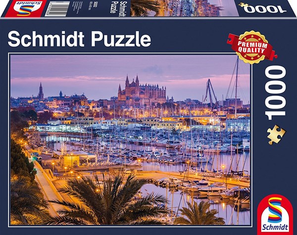 Schmidt Spiele (58302) - "Old Town and Port, Palma de Mallorca" - 1000 piezas