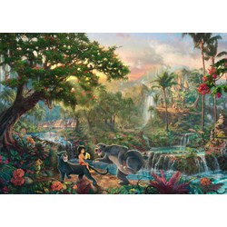 Schmidt Spiele (59473) - Thomas Kinkade: "The Jungle Book" - 1000 piezas