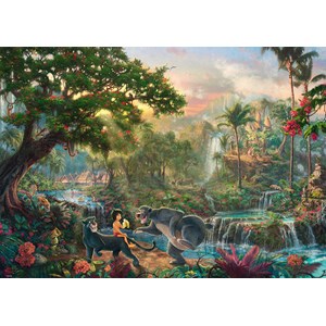 Schmidt Spiele (59473) - Thomas Kinkade: "The Jungle Book" - 1000 piezas