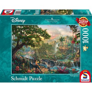 Schmidt Spiele (59473) - Thomas Kinkade: "The Jungle Book" - 1000 piezas