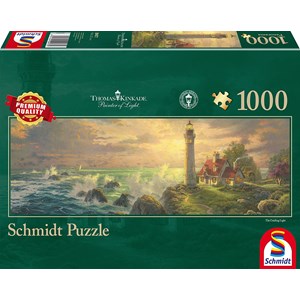 Schmidt Spiele (59477) - Thomas Kinkade: "Lighthouse Idyll" - 1000 piezas