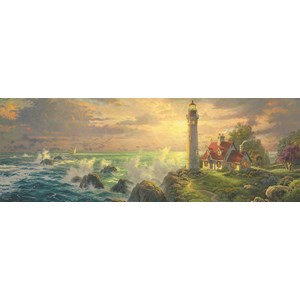 Schmidt Spiele (59477) - Thomas Kinkade: "Lighthouse Idyll" - 1000 piezas