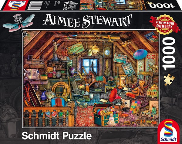 Schmidt Spiele (59379) - Aimee Stewart: "Treasures under the Roof" - 1000 piezas