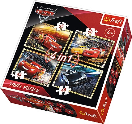 Trefl (34276) - "Cars 3" - 35 48 54 70 piezas