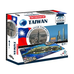 4D Cityscape (41004) - "Taiwan" - 850 piezas