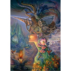 Grafika (T-00363) - Josephine Wall: "My Lady Unicorn" - 1000 piezas