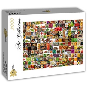 Grafika (T-00375) - "Collage, Kitchen in Color" - 2000 piezas