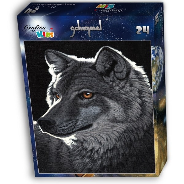 Grafika Kids (01703) - Schim Schimmel: "Night Wolf" - 24 piezas