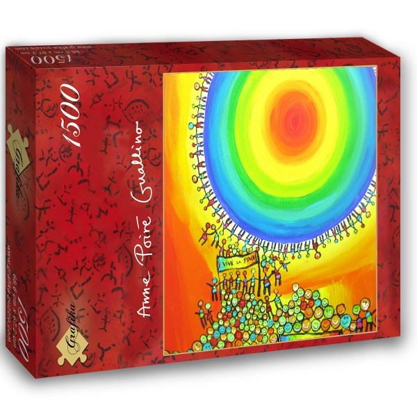 Grafika (02440) - Anne Poire, Patrick Guallino: "Vive La Paix" - 1500 piezas