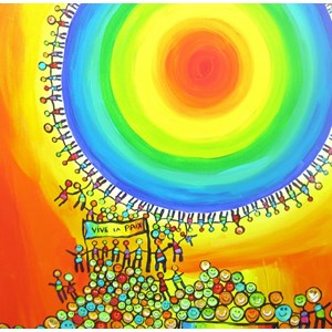 Grafika (02440) - Anne Poire, Patrick Guallino: "Vive La Paix" - 1500 piezas