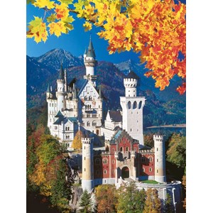 Ravensburger (16386) - "Neuschwanstein Castle In Autumn" - 1500 piezas