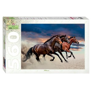 Step Puzzle (78093) - "Horses" - 560 piezas