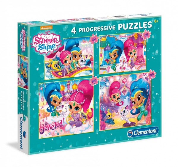 Clementoni (07715) - "Shimmer & Shine" - 20 60 100 180 piezas