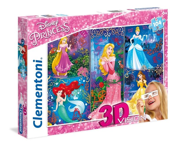 Clementoni (20609) - "Disney Princess" - 104 piezas
