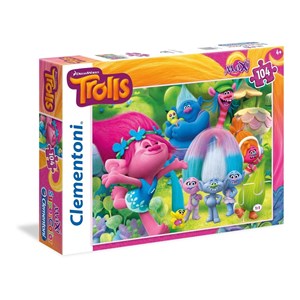 Clementoni (23981) - "Trolls" - 104 piezas