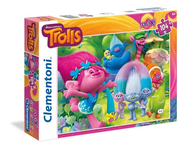 Clementoni (23981) - "Trolls" - 104 piezas