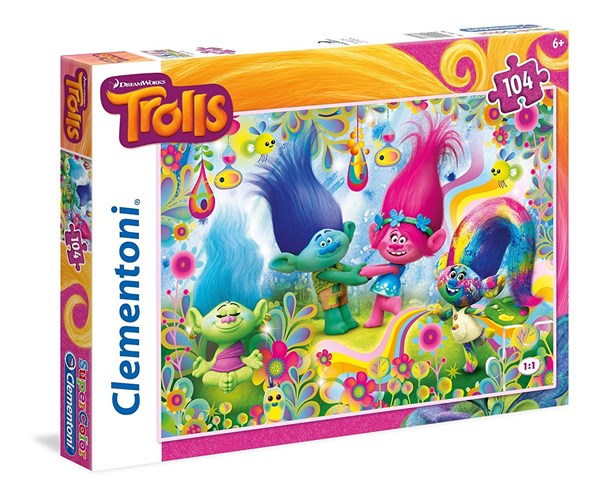 Clementoni (27967) - "Trolls" - 104 piezas