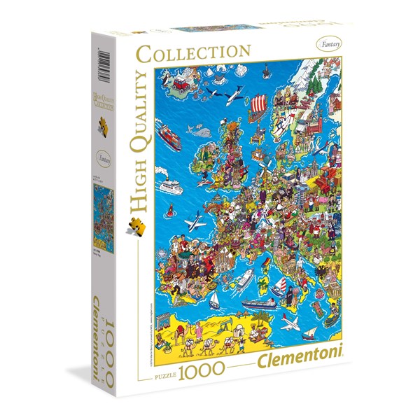 Clementoni (39384) - "European Map" - 1000 piezas