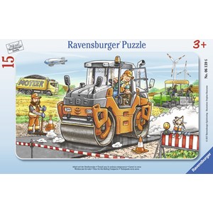 Ravensburger (06139) - "Work with Road Roller" - 15 piezas