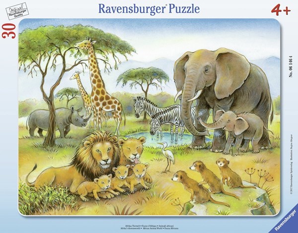 Ravensburger (06146) - "Africa's Wildlife" - 30 piezas