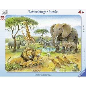 Ravensburger (06146) - "Africa's Wildlife" - 30 piezas