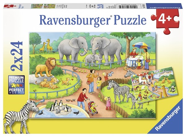Ravensburger (07813) - "A Day in the Zoo" - 24 piezas