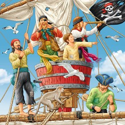 Ravensburger (08030) - "Pirates" - 49 piezas