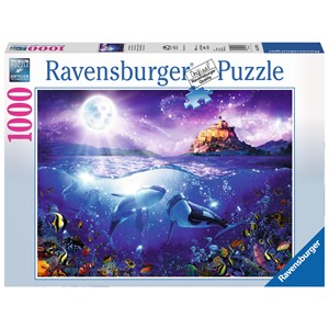 Ravensburger (19791) - "Whales in the Moonlight" - 1000 piezas