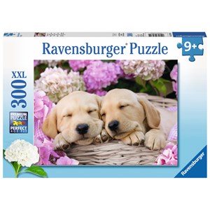 Ravensburger (13235) - "Sweet Dogs in the Basket" - 300 piezas