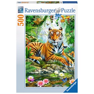 Ravensburger (14742) - "Tiger in the Jungle" - 500 piezas