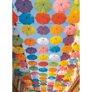 Ravensburger (14765) - "Colorful Umbrellas" - 500 piezas