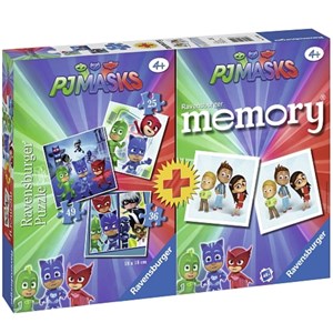 Ravensburger (21300) - "PJ Masks + Memory" - 25 36 49 piezas