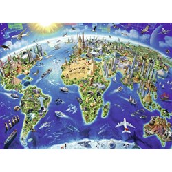 Ravensburger (12722) - "Big, wide world" - 200 piezas