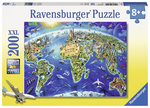 Ravensburger (12722) - "Big, wide world" - 200 piezas
