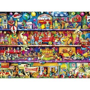 Buffalo Games (11744) - Aimee Stewart: "Vintage Toy Shelf" - 1000 piezas