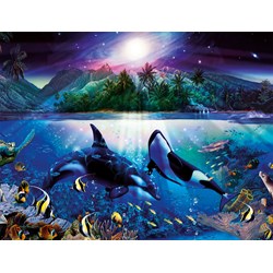 Ravensburger (16661) - "Graceful Killer Whales" - 2000 piezas