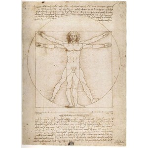Ravensburger (15250) - Leonardo Da Vinci: "The Vitruvian Man" - 1000 piezas