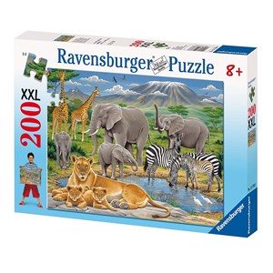 Ravensburger (12736) - "African Animals" - 200 piezas