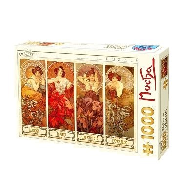 D-Toys (66930-MU07) - Alphonse Mucha: "Precious Stones" - 1000 piezas