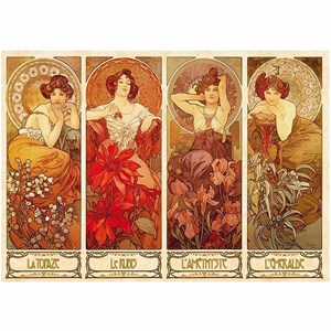 D-Toys (66930-MU07) - Alphonse Mucha: "Precious Stones" - 1000 piezas