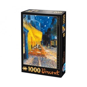 D-Toys (66916-VG09) - Vincent van Gogh: "Cafe Terrace at Night" - 1000 piezas