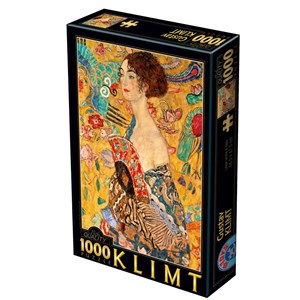 D-Toys (66923-KL03) - Gustav Klimt: "Woman with Fan" - 1000 piezas