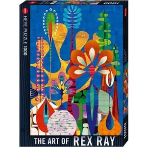 Heye (29599) - Rex Ray: "Maxerela Art Flowers" - 1000 piezas