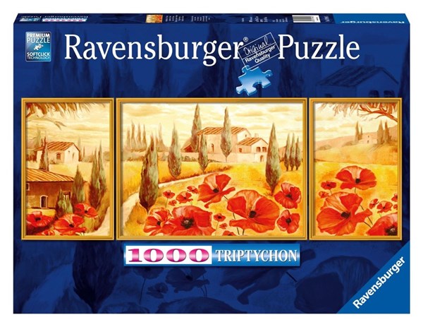 Ravensburger (19994) - "Poppies in Tuscany" - 1000 piezas