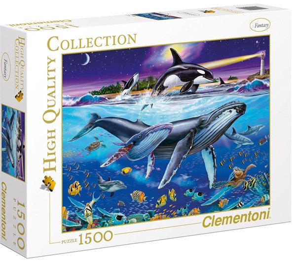 Clementoni (94053) - Christian Riese Lassen: "Whales" - 1500 piezas